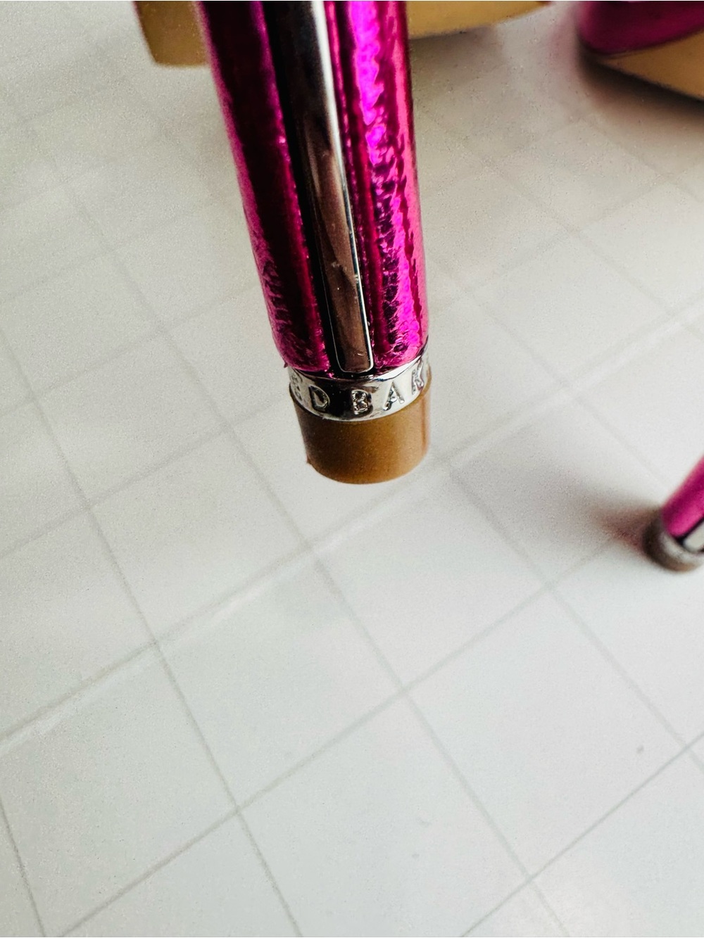 Ted Baker Metallic Fuchsia Strappy Stiletto Sandal - Picture 7 of 10